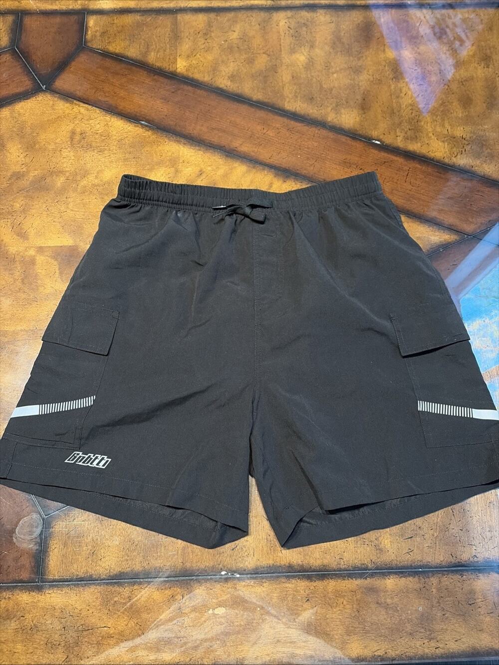 Bpbtti Cycling Shorts Adult Medium Black 100% Polyester Padded pockets mens